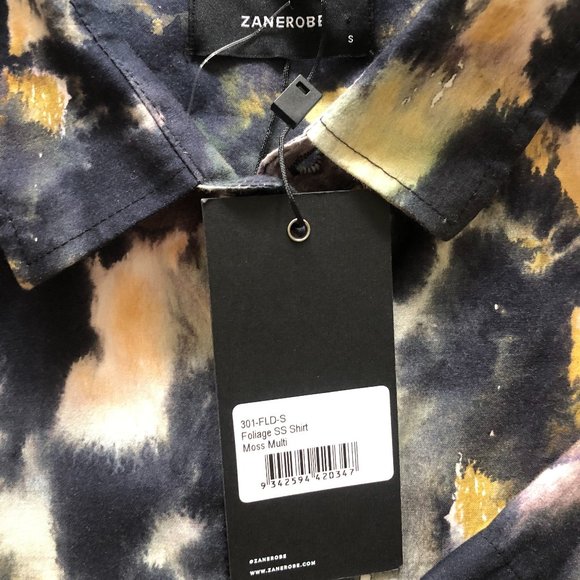 NWT Zanerobe SS B/U Foliage Shirt, S - Picture 2 of 2